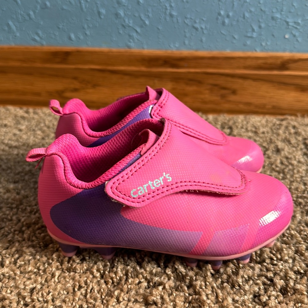 Toddler Girl Size 7 Pink/Purple Carter’s Tball/Baseball Cleats